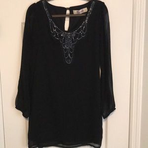 Francesca’s “Emmelee” black cocktail dress